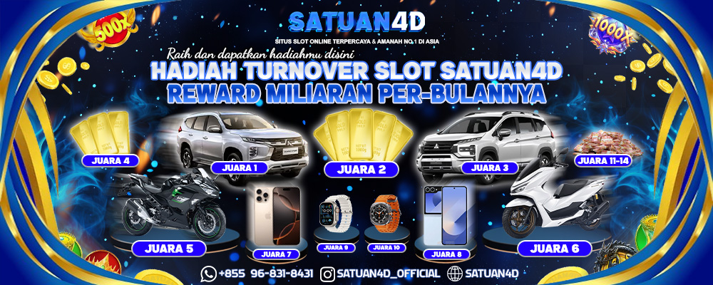 EVENT TURNOVER SLOT TERBAIK, DENGAN HADIAH RATUSAN JUTA HINGGA MILIARAN RUPIAH DI SATUAN4D